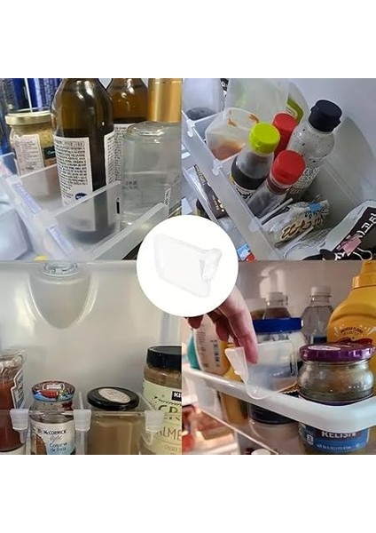 20 Adet Buzdolabı Raf Ayracı Raf Düzenleyici Yumurtalık Ayırıcı Şişe Kutu Bardak Ayracı fırsatları
