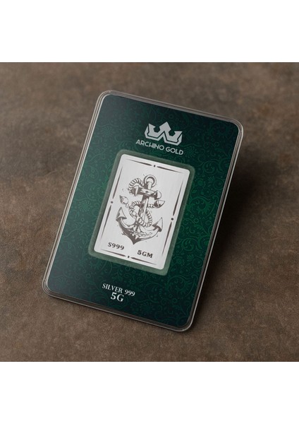 Gücün ve Dayanıklılığın Simgesi Olan Çapa Temalı Hediyeye Özel 5 Gram 999 Ayar Gümüş KÜLÇESI-740 fiyatları