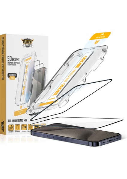 Buff iPhone 15 Pro Max Avantaj Paket - Magsafe Kılıf + Ekran Koruyucu + Lens Koruyucu Glass modelleri