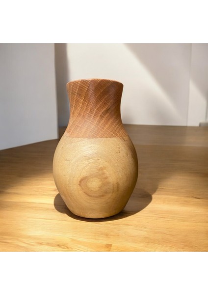 🌰 El Yapımı Ceviz ve Meşe Ağaçlarından Ahşap Vazo fırsatları