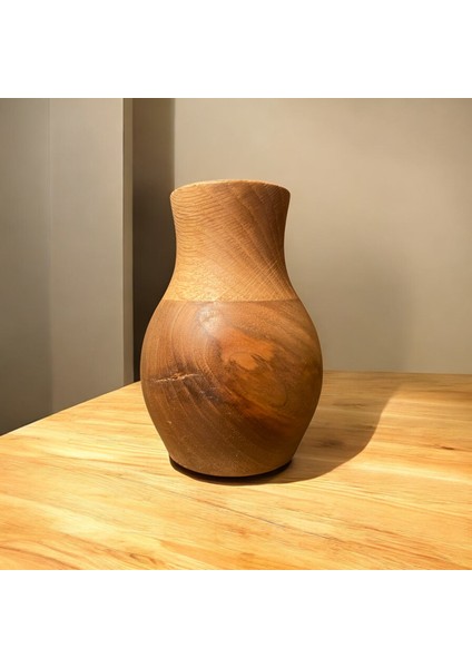 🌰 El Yapımı Ceviz ve Meşe Ağaçlarından Ahşap Vazo indirimleri