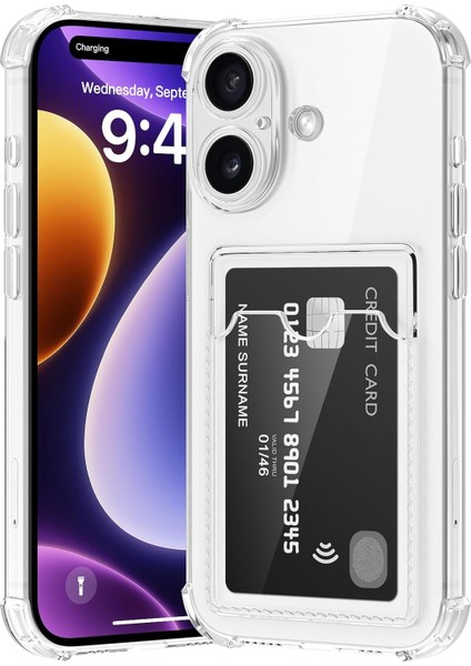 iPhone 17 Kılıf Kamera Korumalı Kartlıklı Sfy Kapak