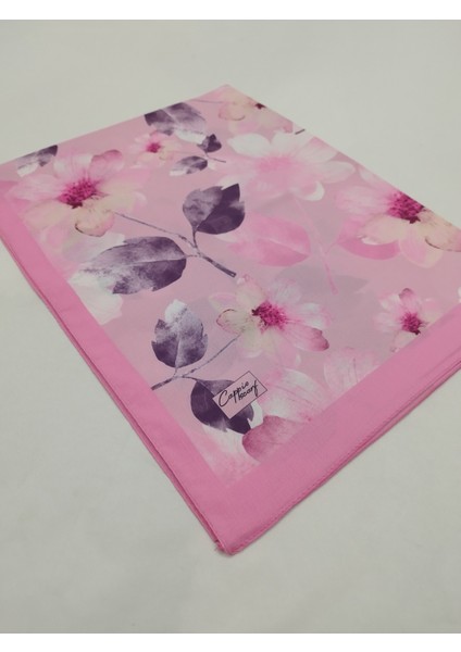 Lux Fransız Şifon Özel Seri Şal (Çiçek Desen, Premium, Orjinal, Yeni Koleksiyon, Yüksek Kalite, Tesettür Giyim)