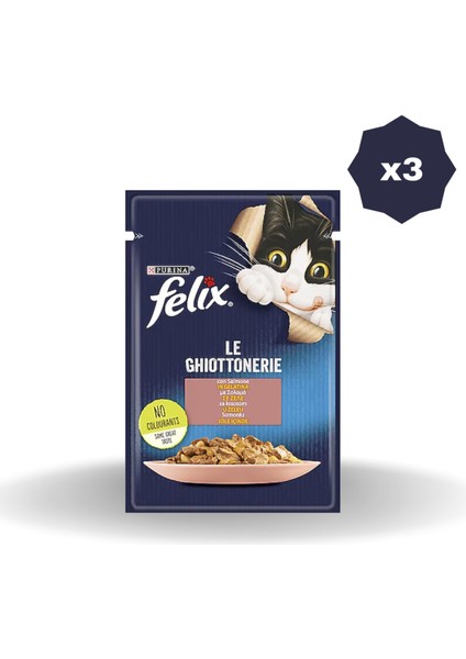 Kedi Yaş Mama Somonlu 85 gr - (3 Adet)