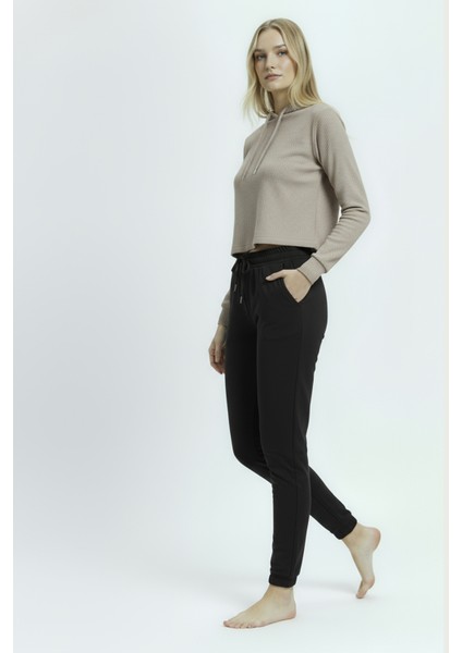 Jogger Paça Eşofman Altı Siyah 3013
