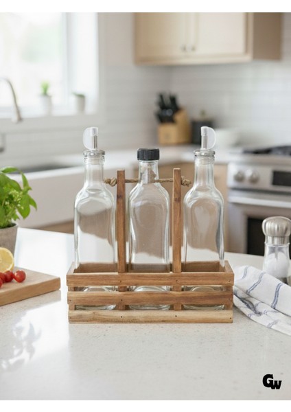 Ahşap Doğal 3lü Yağdanlık ve Sosluk Takımı(Kısa Başlık)(Set)(Kiraz) fiyatları