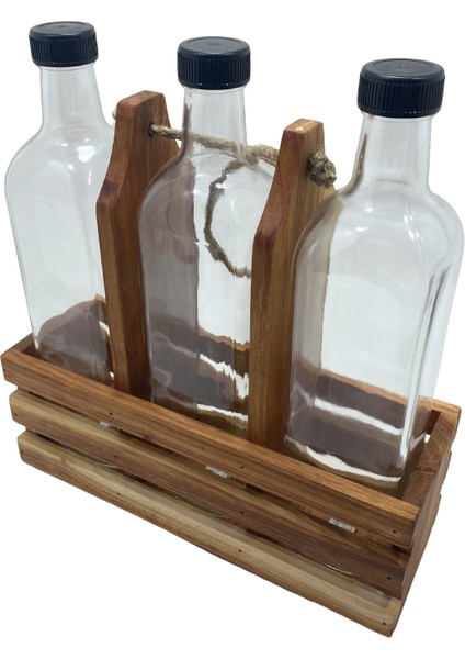 Ahşap Doğal 3lü Yağdanlık ve Sosluk Takımı(Kısa Başlık)(Set)(Kiraz) modelleri