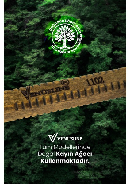 Venüsline Natural 1102 Kısa Saçlar Için Fön ve Sarma Fırçası - Ince Yumuşak Kıllı