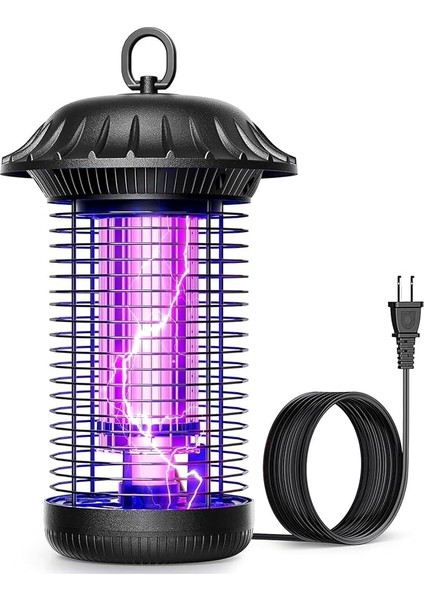 Sinek Öldürücü Lamba - Ultra Güçlü Sinek, Haşere ve Böcek Öldürücü, Sessiz Kullanım, 360 Derece Etki Alanı, Elektrikli Yüksek Voltajlı Sinek Öldürücü, Ev Bahçe Yazlık Asılabilir Sivrisinek Kovucu