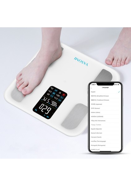 Activescale FG1914 Dijital Baskül Yağ Su Kas Vücut Kitle Endeksi Kilo ölçer tartı fiyatları