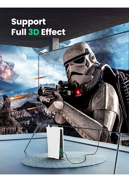 4K HDMI Kablosu Arc 3D Ethernet Için Ps5 Soundbar, Xbox Series S, Monitör Vb. (5m) indirimleri