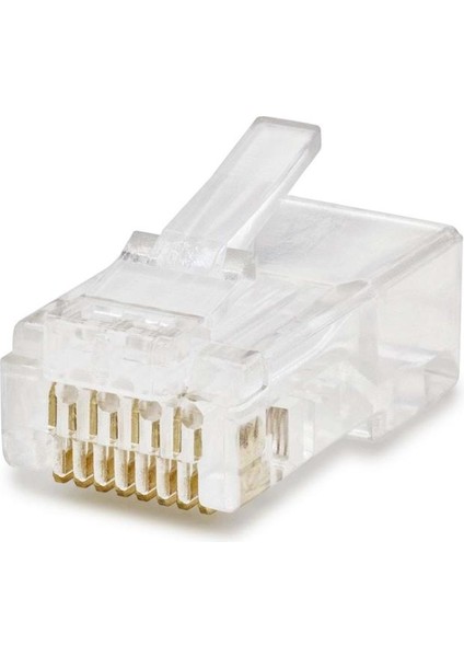 Cat6 Konnektör RJ45 100LÜ Paket Şeffaf HDX5043 (800800)
