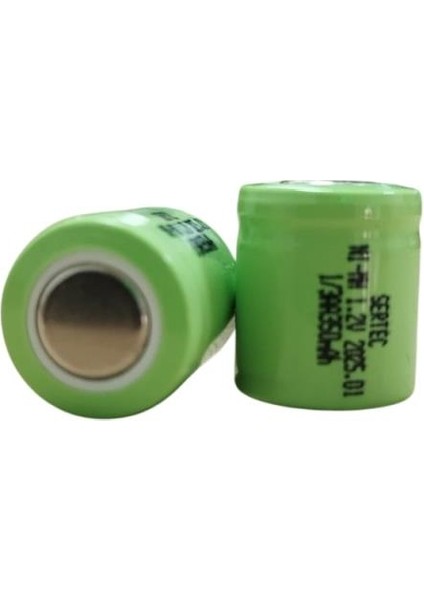 1.2V 300 Mah - 1/3AA - Ni-Mh Şarjlı Pil - (Başsız / Flat Head) (800800)