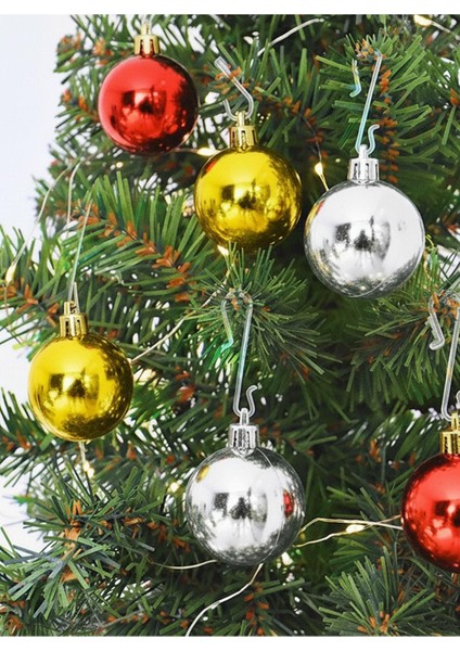 Yılbaşı Ağaç Süsü Çok Renkli Top Noel Süs 3 cm 12 Adet