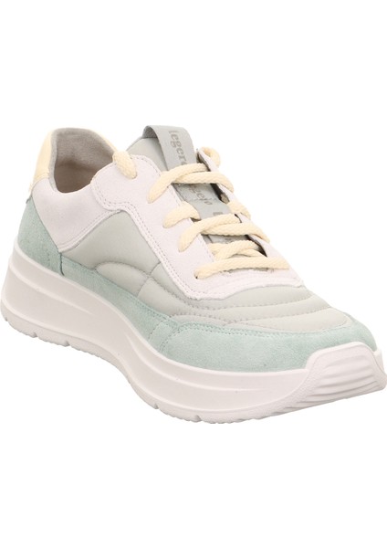 Beyaz-Yeşil Kadın Süet Sneaker 2-000240 fırsatları