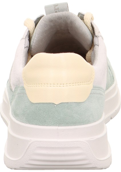 Beyaz-Yeşil Kadın Süet Sneaker 2-000240 indirimleri