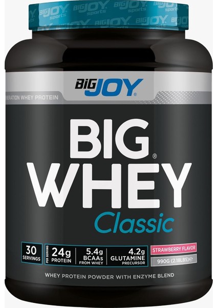 Bigjoy Sports Bigwhey Classic Çilek 1 Paket(1 x 990 G)