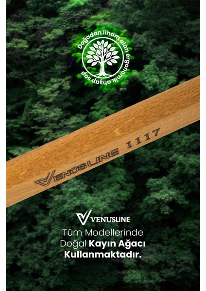 Venüsline Natural 1117 - Profesyonel Topuz Fırçası 3033 indirimleri