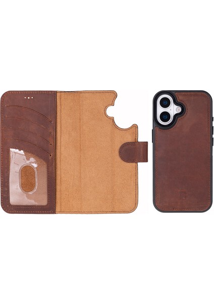 iPhone 17 Uyumlu Hakiki Deri Magsafe ve Rfıd Koruma Özellikli Çıkarılabilir Cüzdanlı Kılıf modelleri