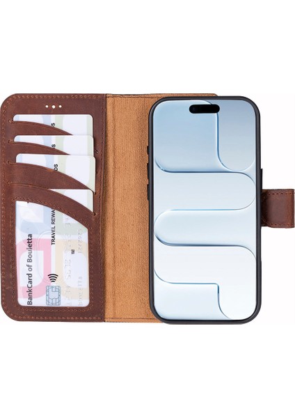 iPhone 17 Uyumlu Hakiki Deri Magsafe ve Rfıd Koruma Özellikli Çıkarılabilir Cüzdanlı Kılıf fırsatları