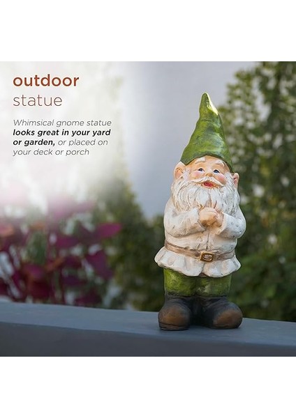 Corporation 30,48 cm Uzunluğunda Açık Hava Bahçe Cücesi Katlanır Eller Avlu Heykeli Dekorasyon fırsatları