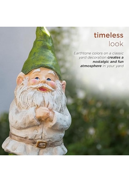 Corporation 30,48 cm Uzunluğunda Açık Hava Bahçe Cücesi Katlanır Eller Avlu Heykeli Dekorasyon indirimleri