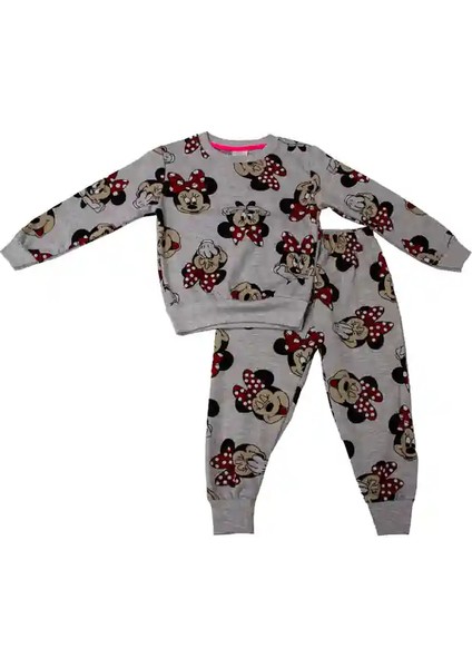 Mınnıe Mouse Gri Eşofman Takımı
