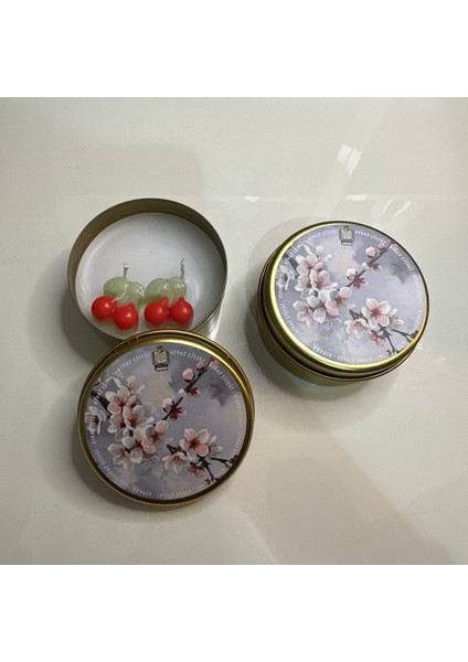 Teneke Mum Kiraz Çiçeği Kokulu