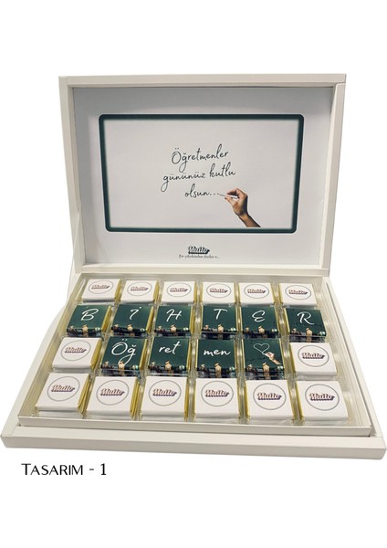 Isme Özel Madlen Çikolata Öğretmenler Günü