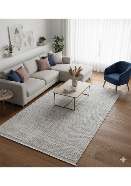 Imaj Akrilik Modern Dokuma Kaymaz Makine Halısı