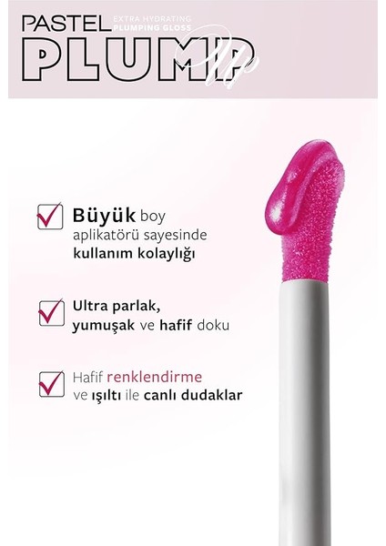 Plump Up Extra Hydrating Plumping Gloss - Dolgunlaştıran Dudak Parlatıcısı, 207 Mariposal, 5,3 ml modelleri