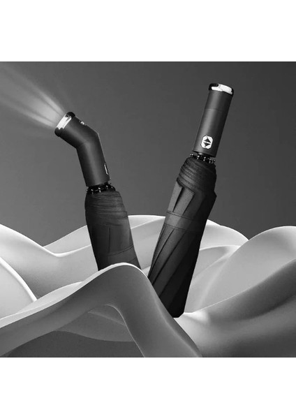 Buğz Siyah El Fenerli Şemsiye