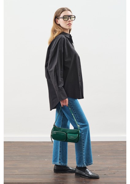 Tasarım Detaylı Oversıze Gömlek Siyah fiyatları