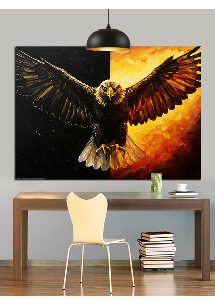 Uçan Kartalın Gücü Dekoratif Kanvas - Mdf Ahşap Tablo fiyatları