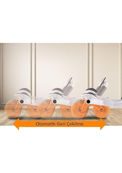 Karın Kası Göbek Eritici Abdominal Ab Roller Telefon Tutuculu Sayaçlı Turuncu fiyatları