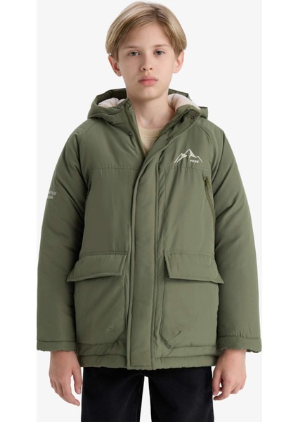 Erkek Çocuk Su Itici Kapüşonlu Polar Astarlı MONT E9285A825WN