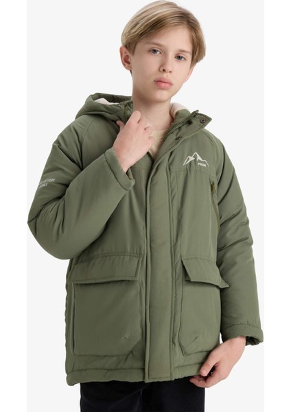 Erkek Çocuk Su Itici Kapüşonlu Polar Astarlı MONT E9285A825WN modelleri