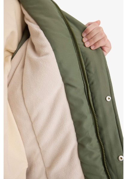 Erkek Çocuk Su Itici Kapüşonlu Polar Astarlı MONT E9285A825WN