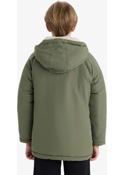 Erkek Çocuk Su Itici Kapüşonlu Polar Astarlı MONT E9285A825WN
