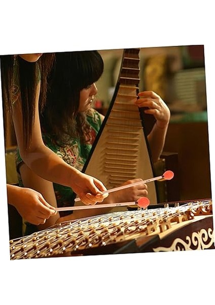 1 Çift Ahşap Saplı Sarılı Perküsyon Aleti Xylophone ve Glockenspiel ile Uyumludur Müzik Dersi ve Pratik indirimleri
