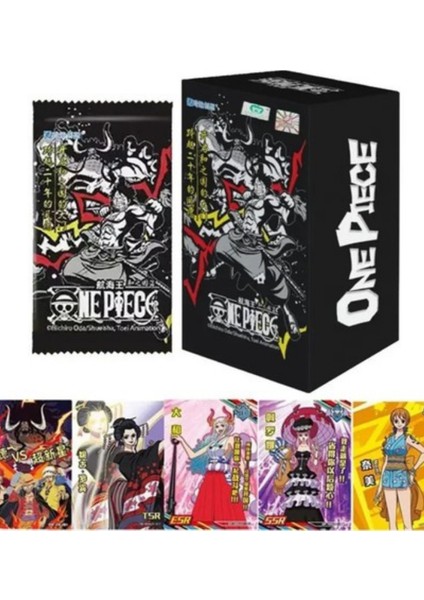Orijinal One Piece Game Black Card Box 10 Booster Pack Bandai Japonca Verisyonu