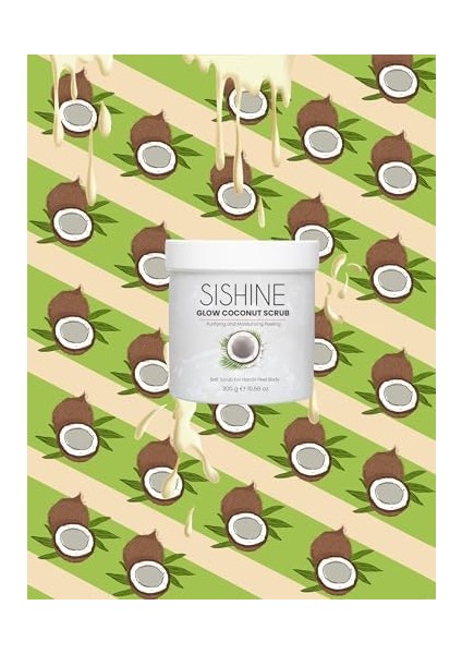 Hindistan Cevizi El, Ayak ve Vücut Peelingi - Glow Coconut Scrub