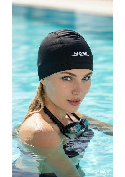 Likralı Bez Deniz Havuz Yüzücü Bonesi 3'lü