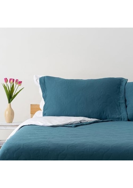 | | Tek Kişilik Premium Yatak Örtüsü Seti Mavi fiyatları