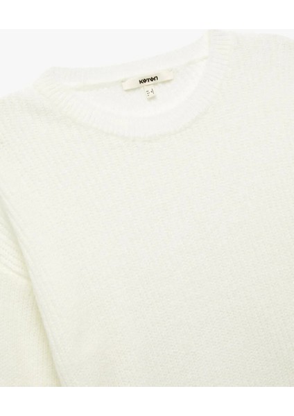 Bisiklet Yaka Triko Kadın Basic Kazak 6WAK90025HT modelleri