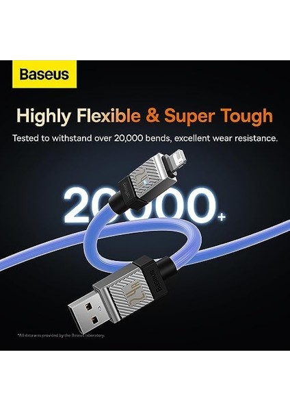 Coolplay Serisi Hızlı Şarj Kablosu USB To Ip 2.4A, 1m, Mavi modelleri