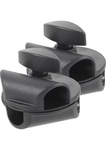 2ADET Mikrofon Standı Için Dönme Özellikli Klips Dayanıklı ve Malzeme ile Canlı Yayın Ekipmanları Için Uygun Mikrofon Tutucu Kelepçe