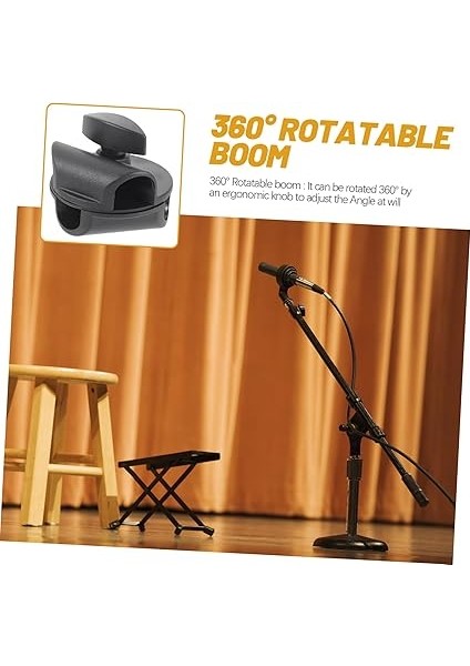 2ADET Mikrofon Standı Için Dönme Özellikli Klips Dayanıklı ve Malzeme ile Canlı Yayın Ekipmanları Için Uygun Mikrofon Tutucu Kelepçe fiyatları