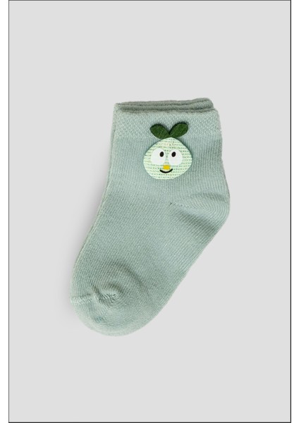 6 Çift Kutulu Armut Aksesuarlı Pamuklu Kız Newborn Yeni Doğan ve Bebek Çorabı 0-6 Ay modelleri