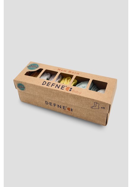 6 Çift Kutulu Armut Aksesuarlı Pamuklu Kız Newborn Yeni Doğan ve Bebek Çorabı 0-6 Ay indirimleri